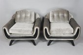 PAIR OF ART DECO STYLE VELVET