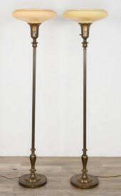 PAIR OF ART DECO STYLE TORCHIE