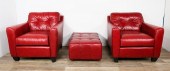 PAIR OF ART DECO STYLE LOUNGE