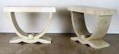 PAIR OF ART DECO STYLE PARCHME