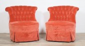 PAIR OF ART DECO STYLE VELVET