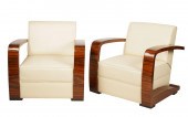 PAIR OF ART DECO-STYLE ARMCHAI