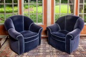 PAIR OF ART DECO-STYLE ARMCHAI