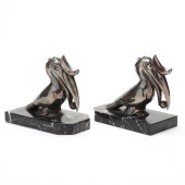 PAIR OF ART DECO TOUCAN BOOKEN
