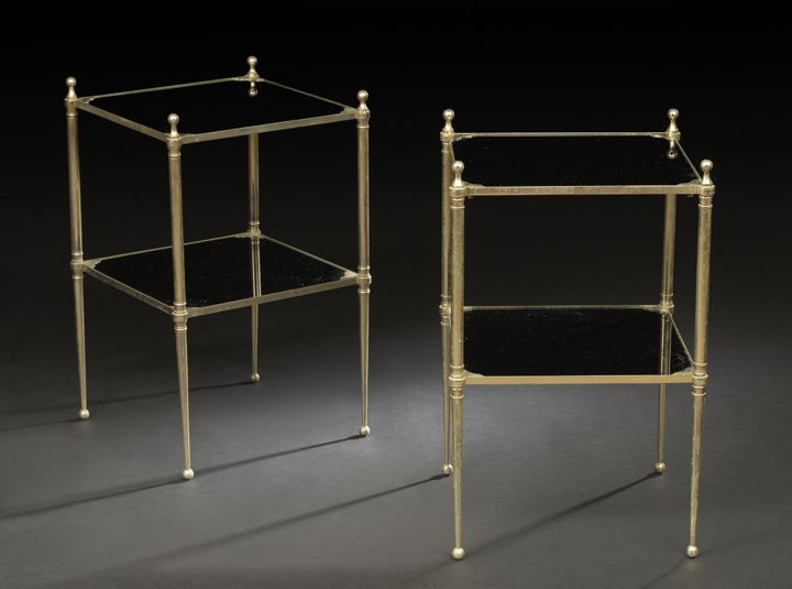 Pair of Art Moderne Gilt-Metal