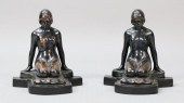 PAIR OF ART NOUVEAU FIGURAL NU