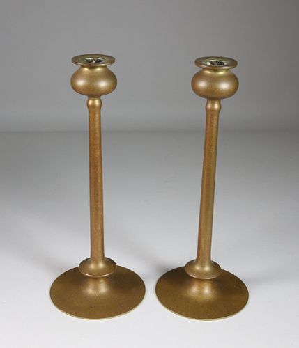 PAIR OF ART NOUVEAU PATINATED