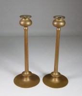 PAIR OF ART NOUVEAU PATINATED