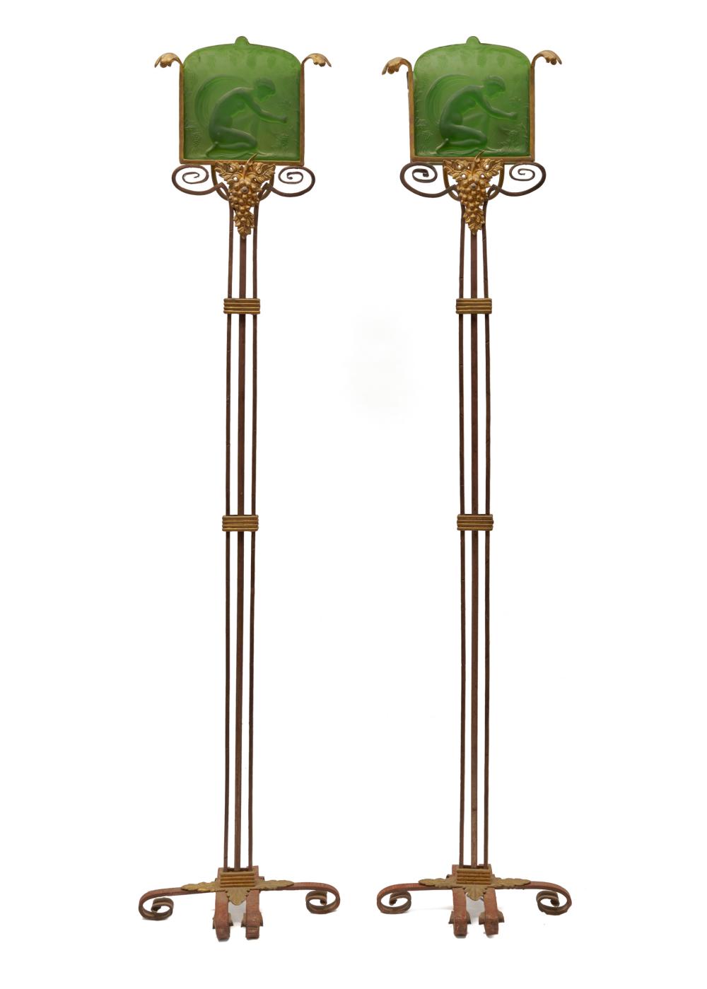 PAIR OF ART NOUVEAU STANDING