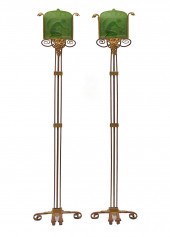 PAIR OF ART NOUVEAU STANDING L