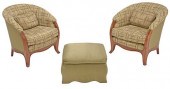 PAIR OF ART NOUVEAU UPHOLSTERE