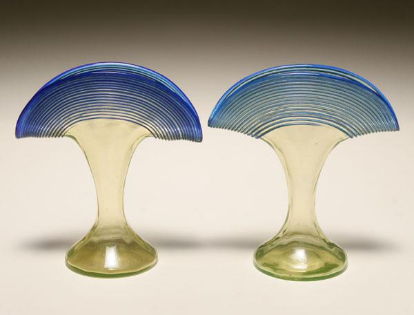 Pair of Art Nouveau/Deco vaseline