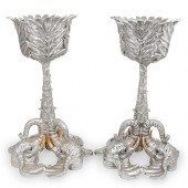 PAIR OF ARTHUR COURT ELEPHANT