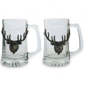 PAIR OF ARTHUR COURT GLASS STE
