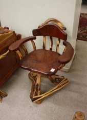 PAIR OF ARTISAN STUDIO SWIVEL
