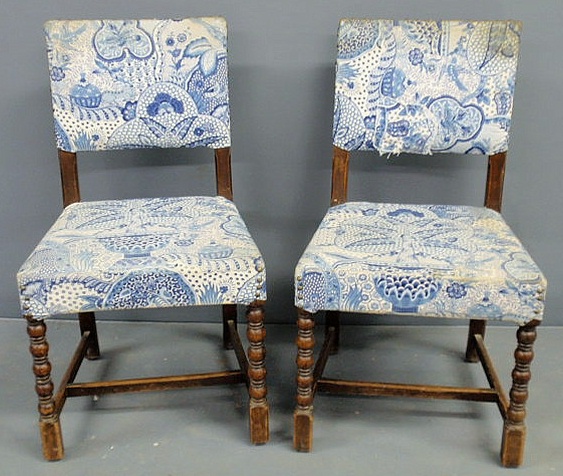Pair of Arts & Crafts walnut side