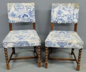 Pair of Arts & Crafts walnut s