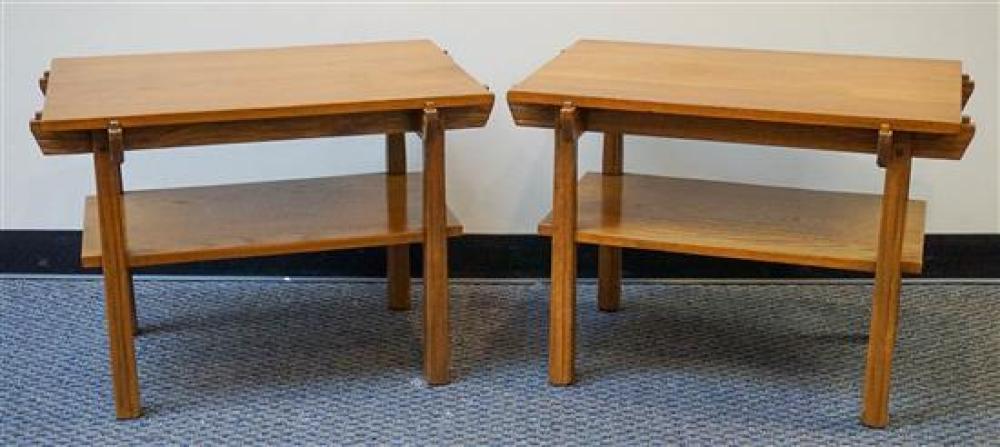 PAIR OF ARTS & CRAFTS STYLE OAK END