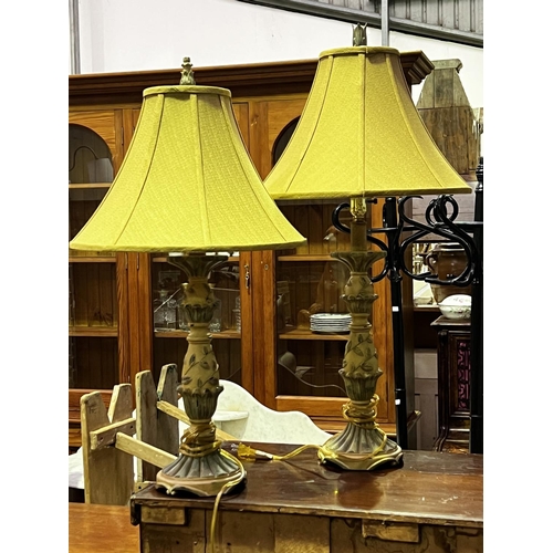 Pair of as new decorative painted