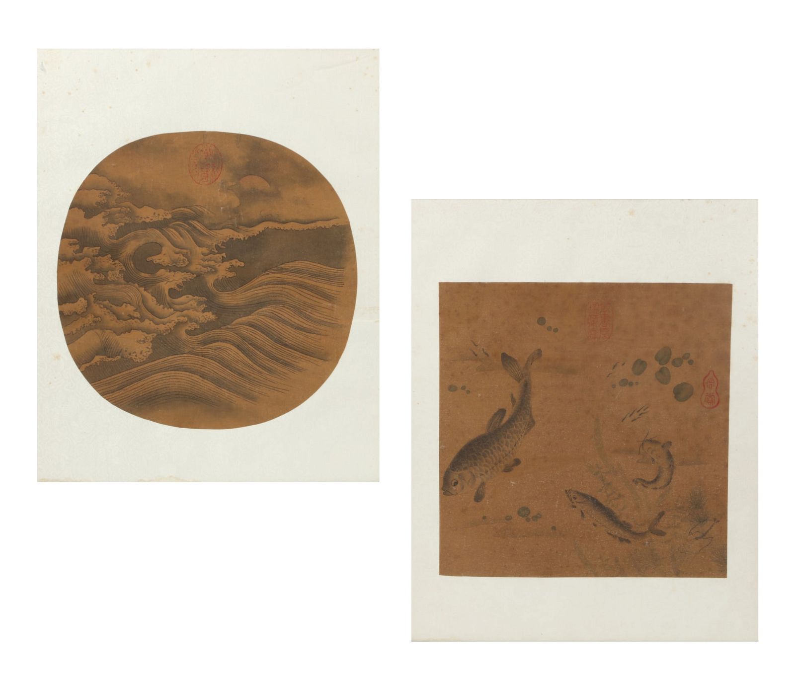 PAIR OF ASIAN IMPERIAL FRAGMENTAL