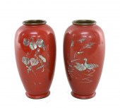PAIR OF ASIAN MOTHER-OF-PEARL