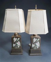 PAIR OF ASIAN STYLE DECORATED