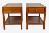 PAIR OF ASIAN-STYLE END TABLES