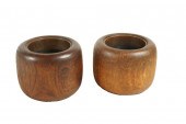 PAIR OF ASIAN WOOD PLANTERSeac
