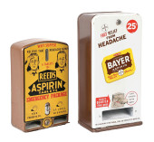 PAIR OF ASPIRIN VENDING MACHIN