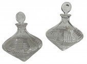 PAIR OF ASTRAL CRYSTAL DECANTE