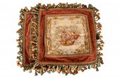 PAIR OF AUBUSSON NEEDLEWORK PI