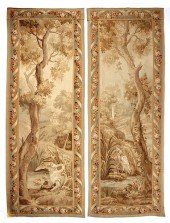 PAIR OF AUBUSSON TAPESTRY PANE