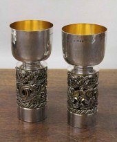 PAIR OF AURUM STERLING SILVER