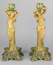 PAIR OF AUSTRIAN ART NOUVEAU F