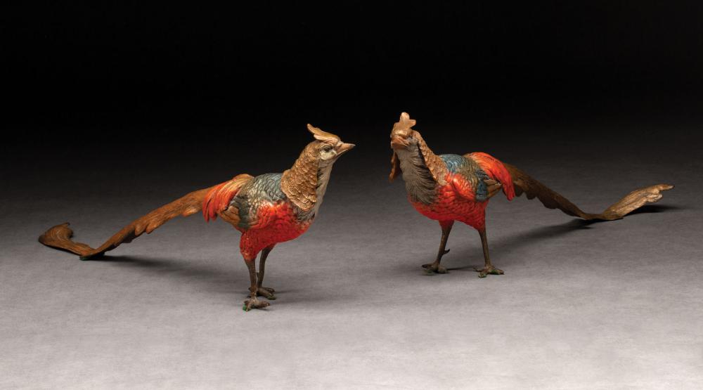 PAIR OF AUSTRIAN COLD PAINTED