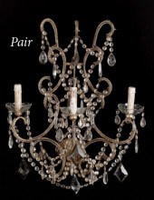 Pair of Austrian Gilded Wrough