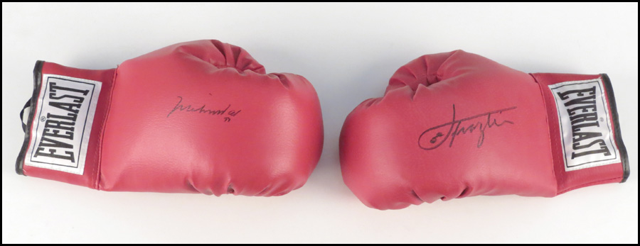 PAIR OF AUTOGRAPHED EVERLAST BOXING