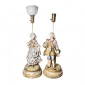 Pair of B. Monvoisin Painted B