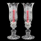 PAIR OF BACCARAT  BAMBOUS  CAN