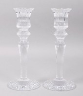 PAIR OF BACCARAT CRYSTAL 'MILL