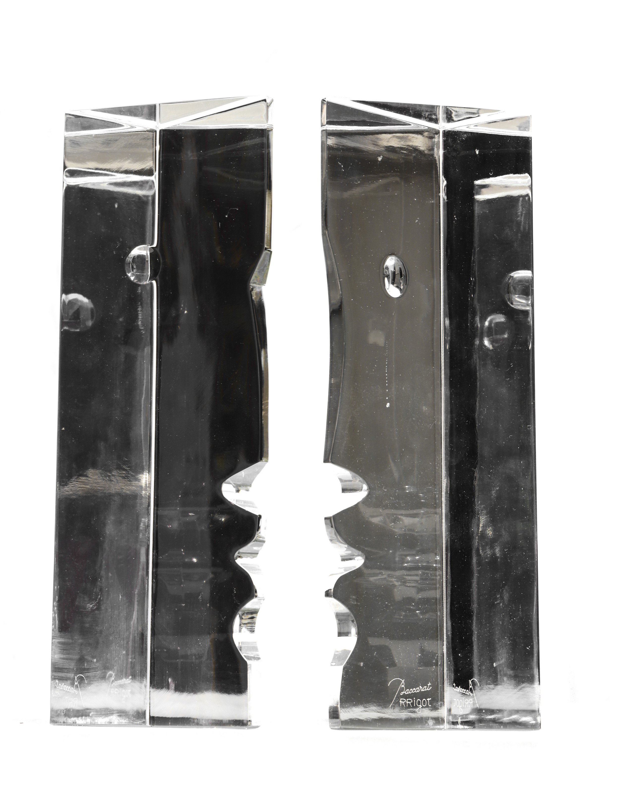 Pair of Baccarat crystal