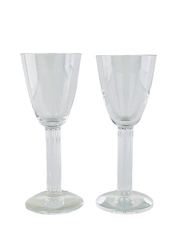 PAIR OF BACCARAT "LYRA" RED WINE