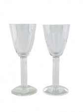 PAIR OF BACCARAT "LYRA" RED WI