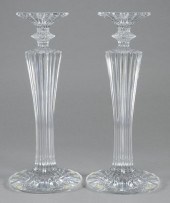 PAIR OF BACCARAT MILLE NUIT CA