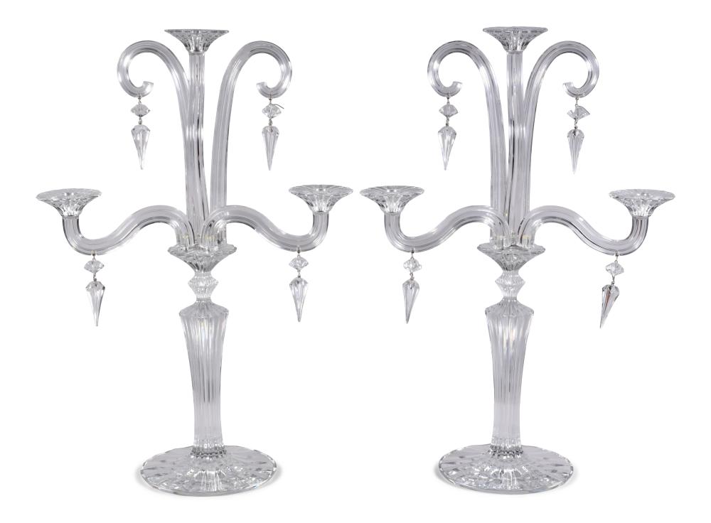 PAIR OF BACCARAT 'MILLE NUITS'