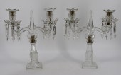PAIR OF BACCARAT QUALITY CUT G