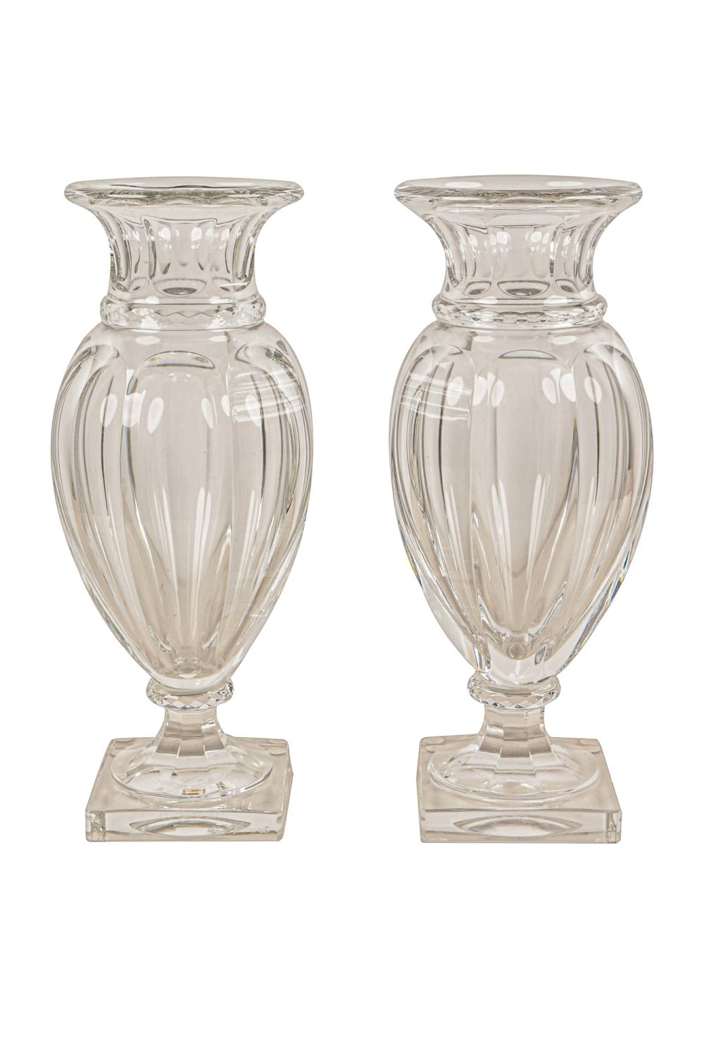 PAIR OF BACCARAT VASESCondition: