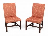 PAIR OF BACKSTOOL CHAIRS LATE