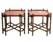 PAIR OF BAKER CHINOISERIE TRAY