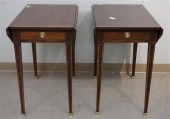 PAIR OF BAKER CROSSBANDED MAHO